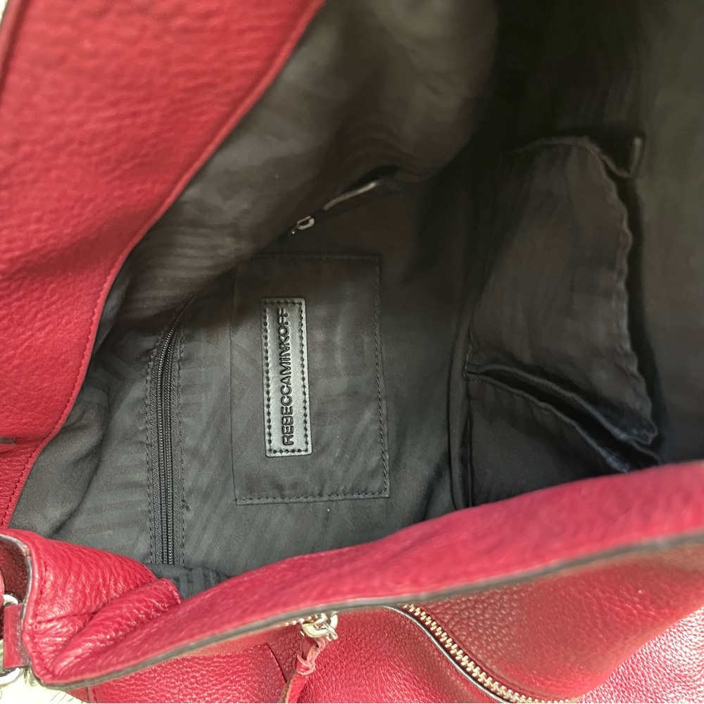 Rebecca Minkoff Moto Hobo Bag Tawny Port Burgundy - Picture 2 of 11